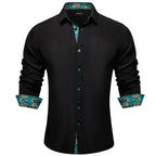 Long Sleeve Turn Down Collar Shirt