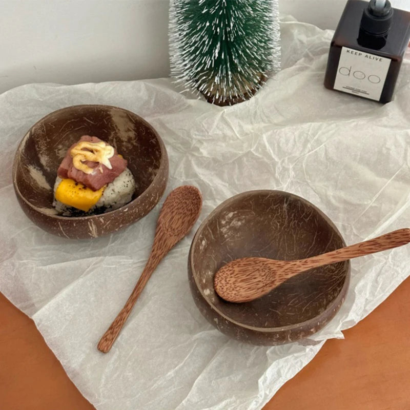 Natural Coconut Bowl Set