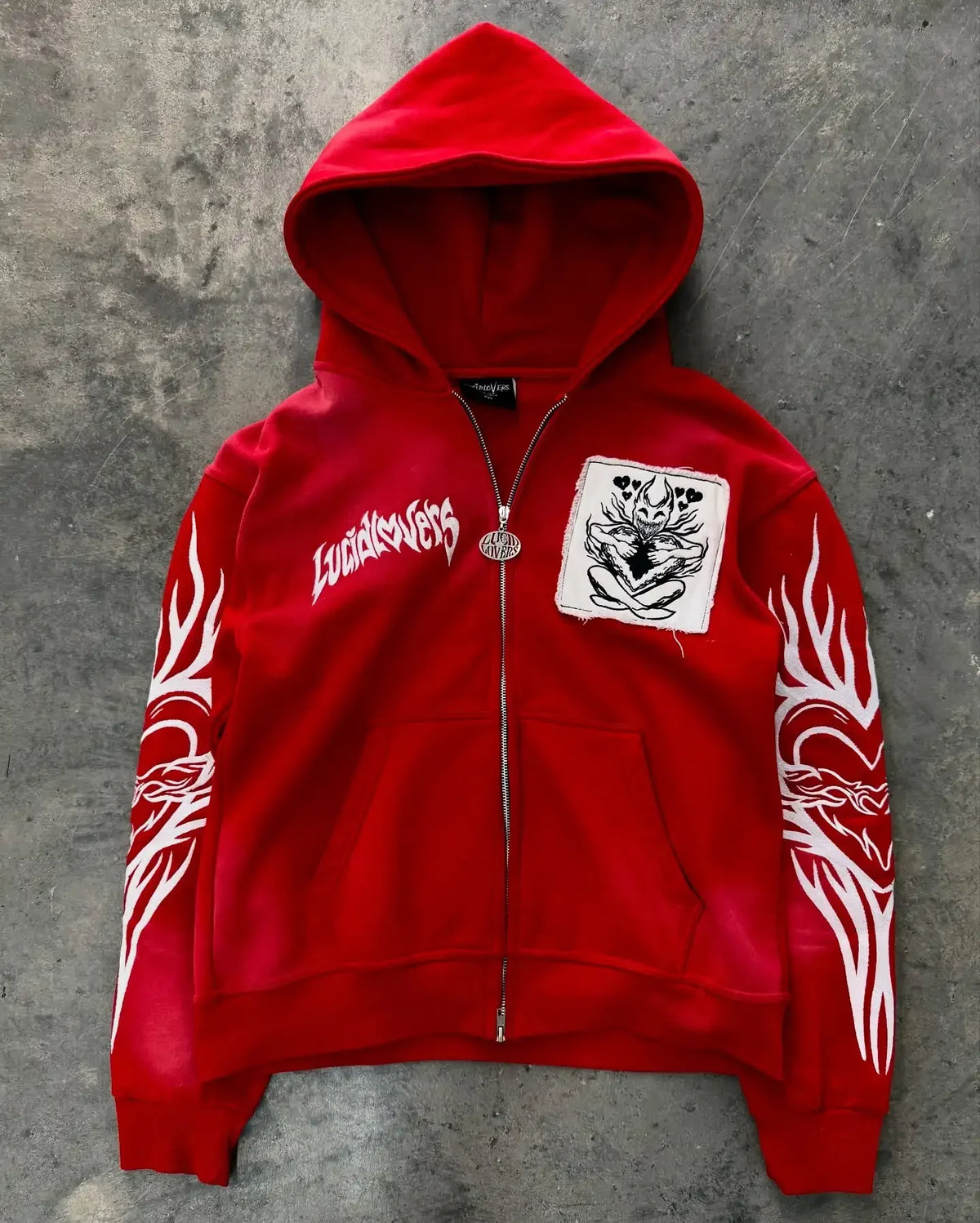 Tendencia de moda urbana Y2K, sudadera con capucha y cremallera con cuello de piel, estilo Harajuku, informal, holgada, gruesa, unisex, cálida.