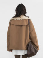 CHIC VEN Abrigos de Moda para Mujer Sueltos Casuales Nueva Chaqueta de Algodón Retro para Motocicleta Gruesa Cálida Abrigo Femenino Otoño Invierno 2025