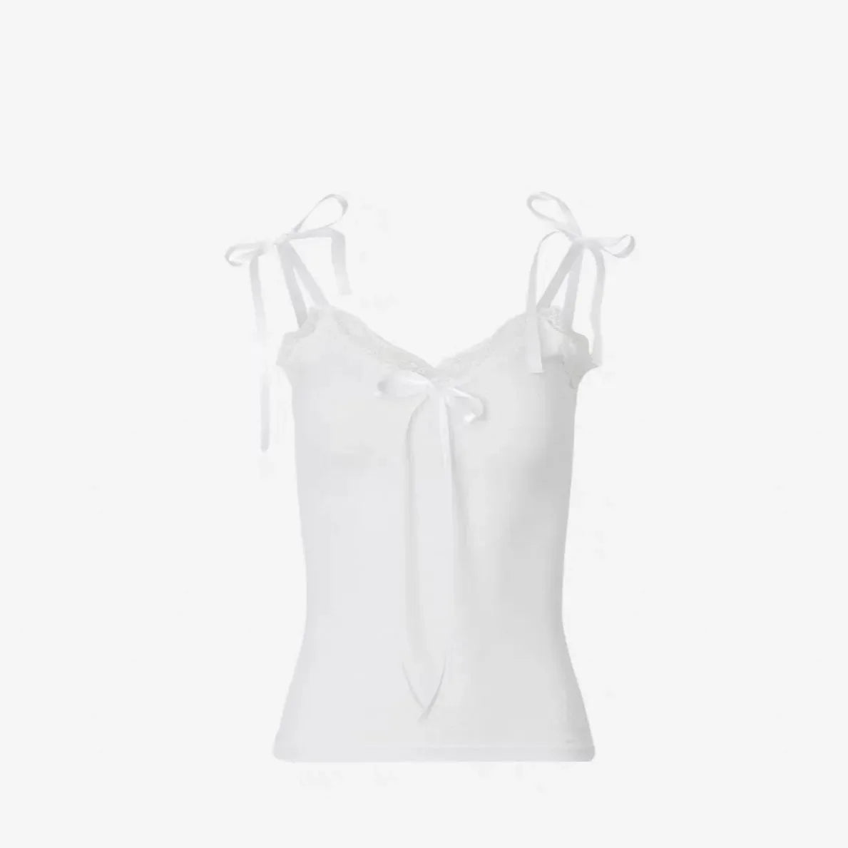 Solid Lace Tank Top + Cardigan Set