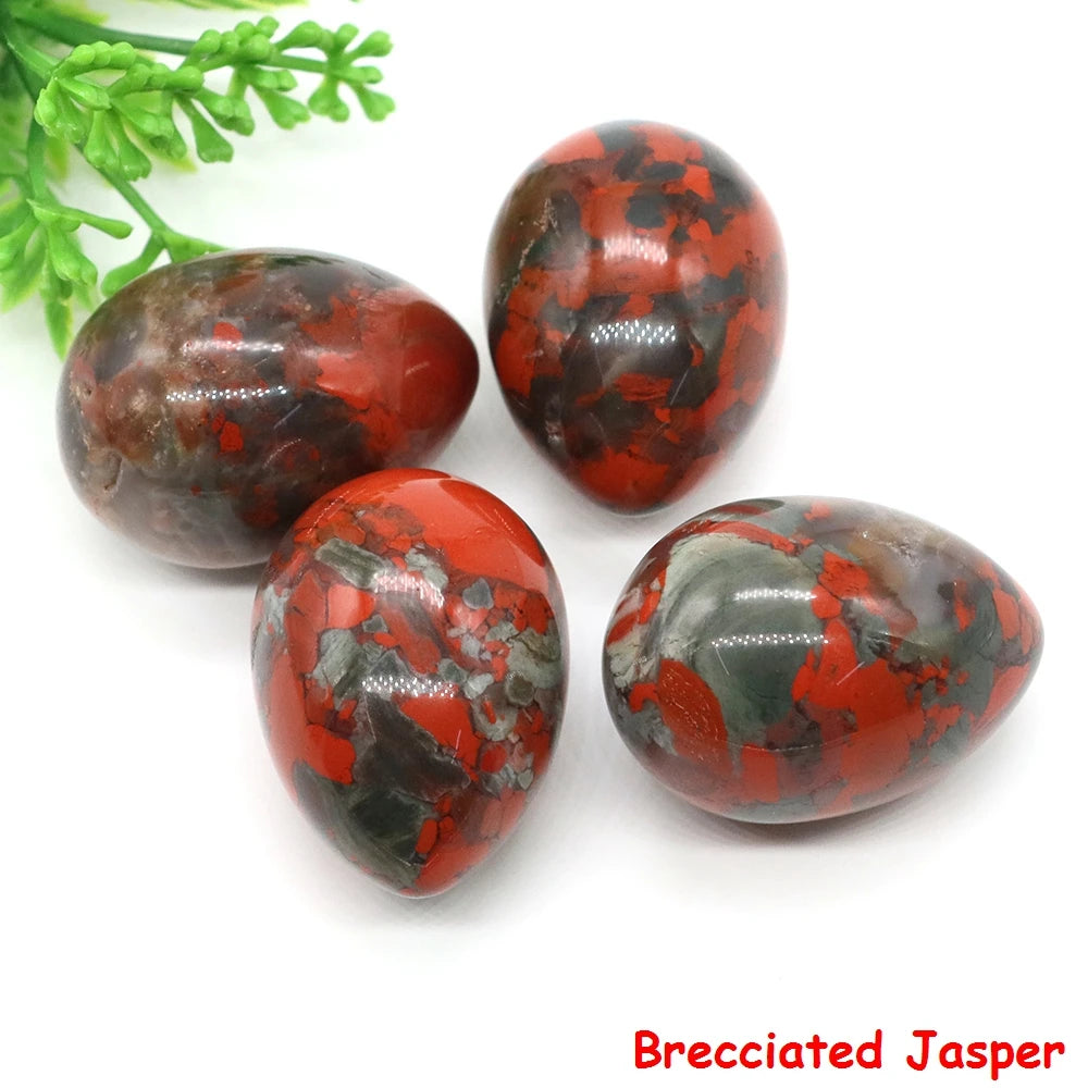 22x30mm Egg Crafts Natural Stone Healing Crystal