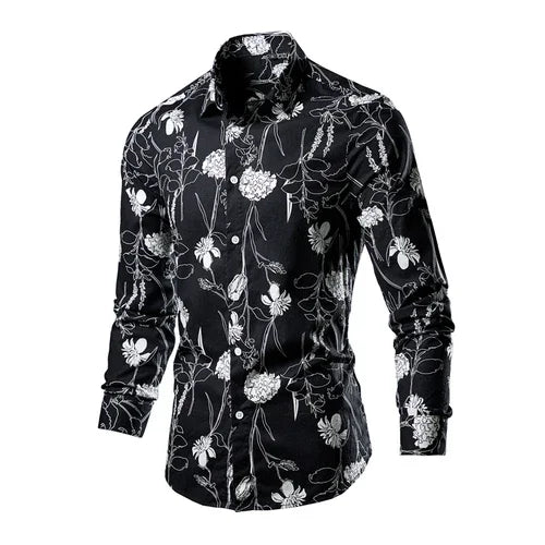 Flower Pattern 3D Print Shirt
