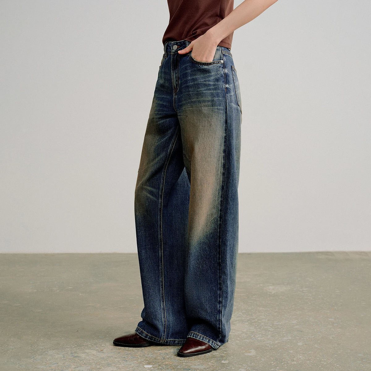 Denim Dyed Jeans