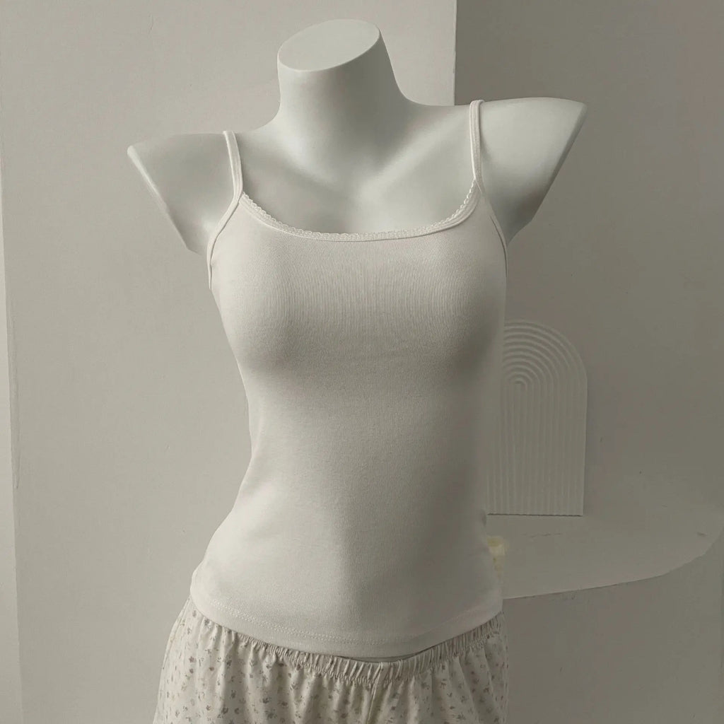 Lace Trim Tank Top