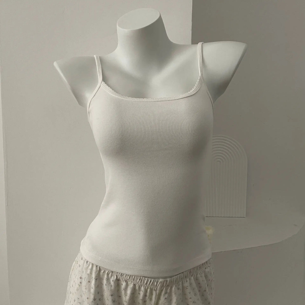 Lace Trim Tank Top