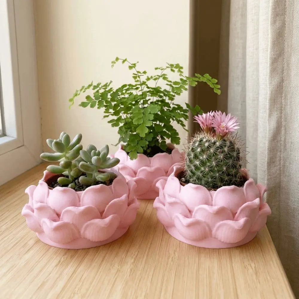 Lotus Shaped Succulent Plant Pot