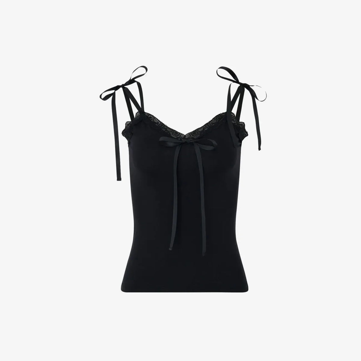 Solid Lace Tank Top + Cardigan Set