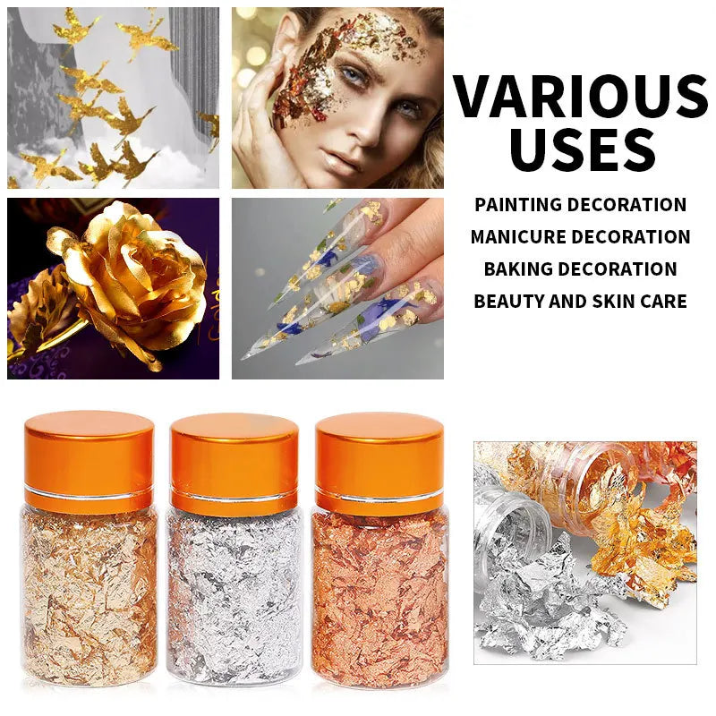 1Box Gold Leaf Flakes
