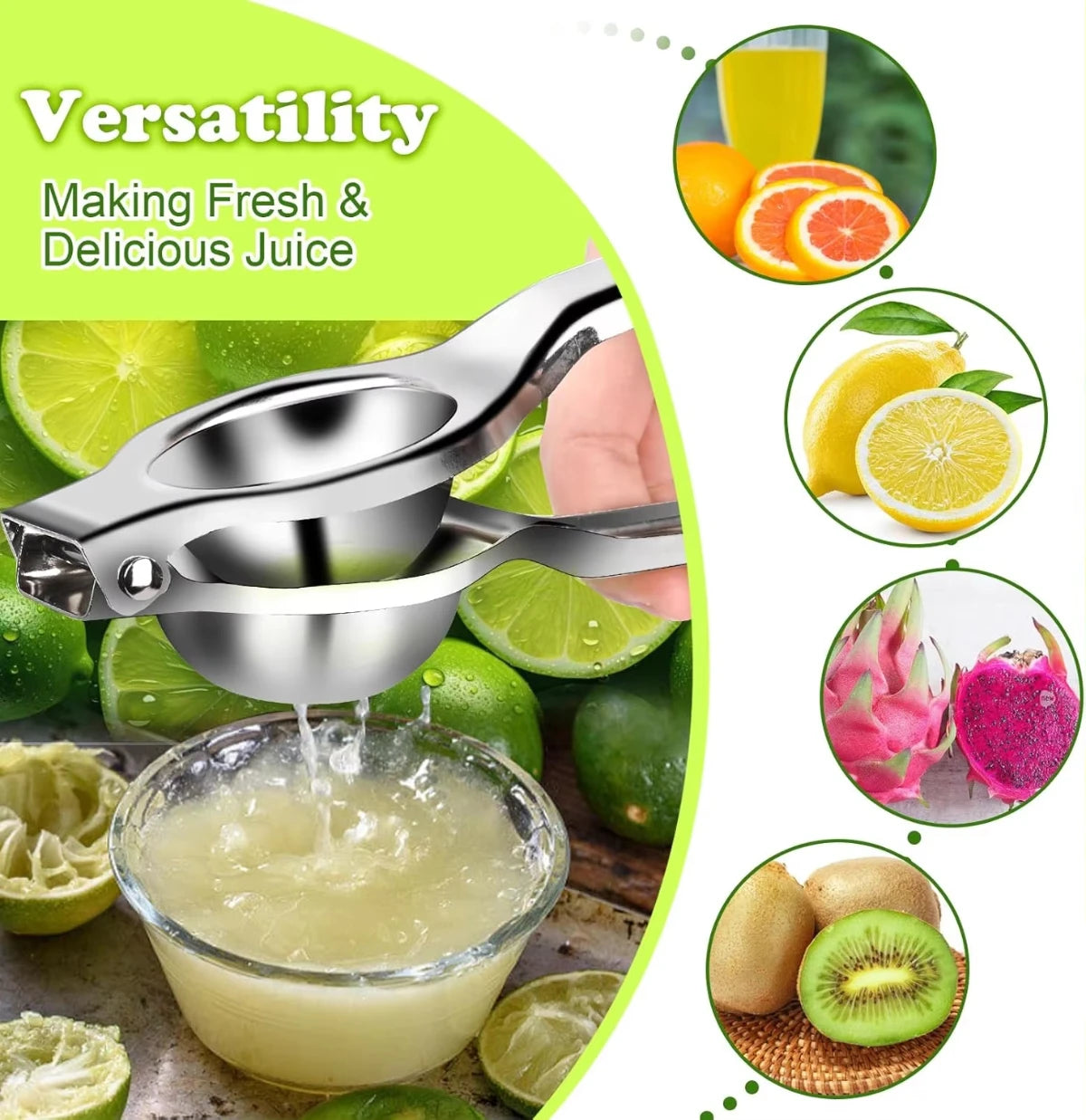 1/2/3pcs Stainless Steel Lemon Squeezer