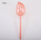 1/3/6/12pcs Automatic Plant Watering Tulip Shape Flower Plant Water Dripper