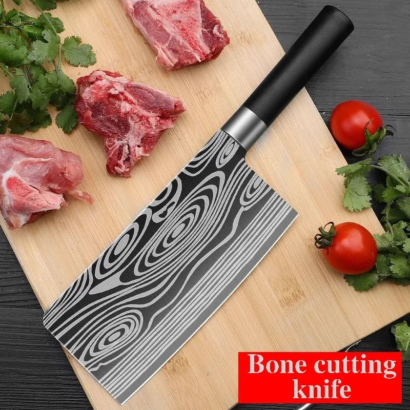 Professional Damascus Kitchen Knife Set