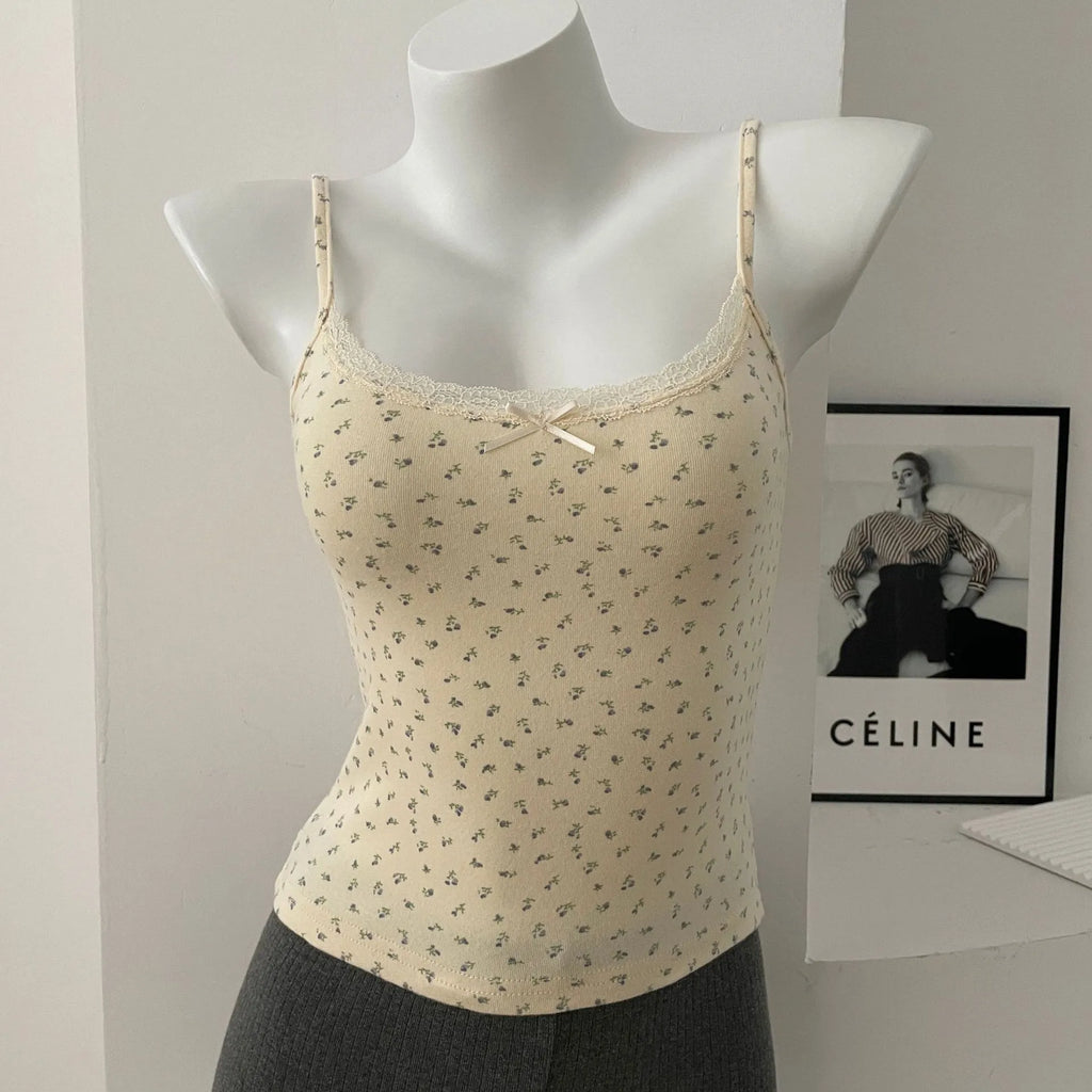 Lace Trim Tank Top
