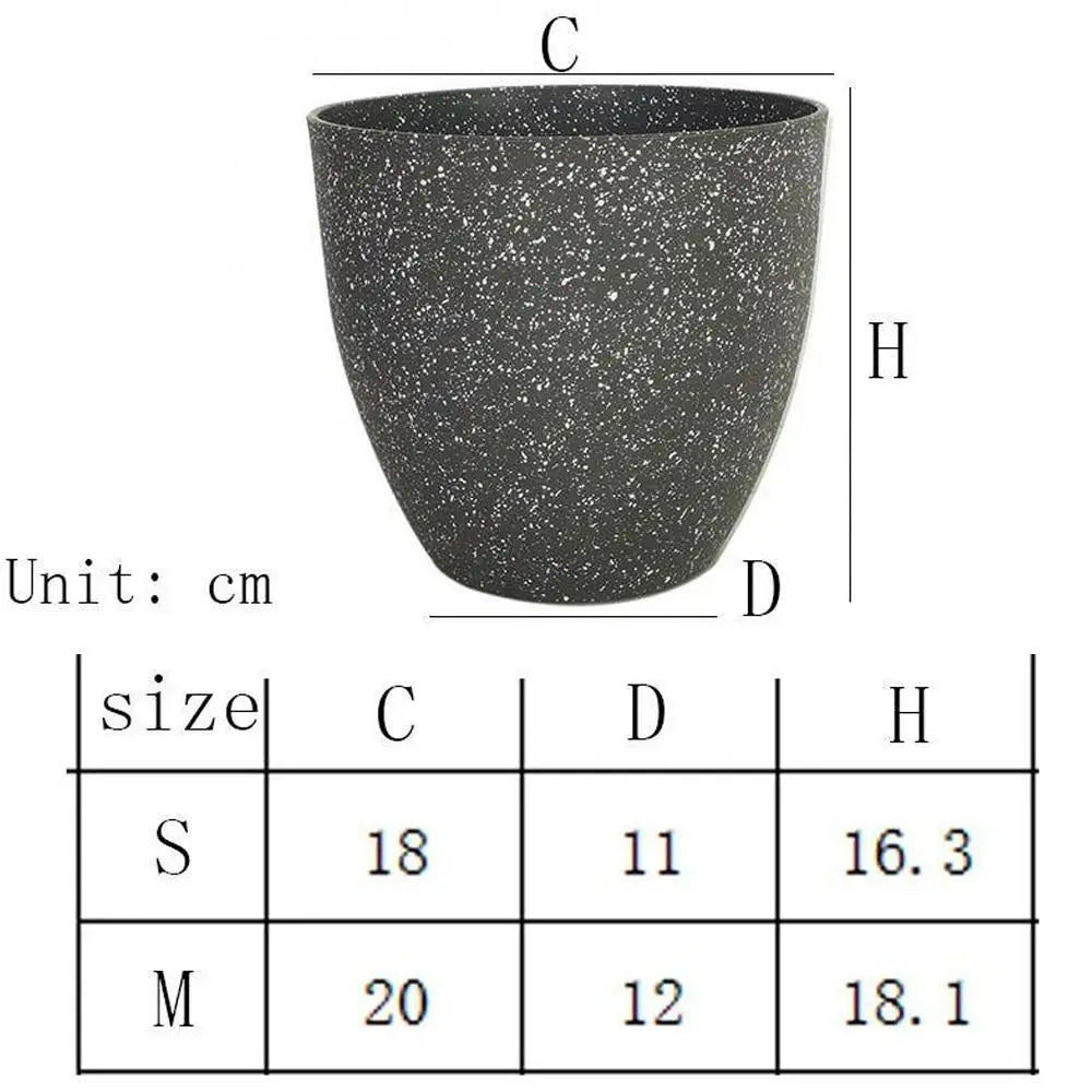 Frosted Imitation Stone Bonsai Flowerpot