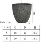 Frosted Imitation Stone Bonsai Flowerpot
