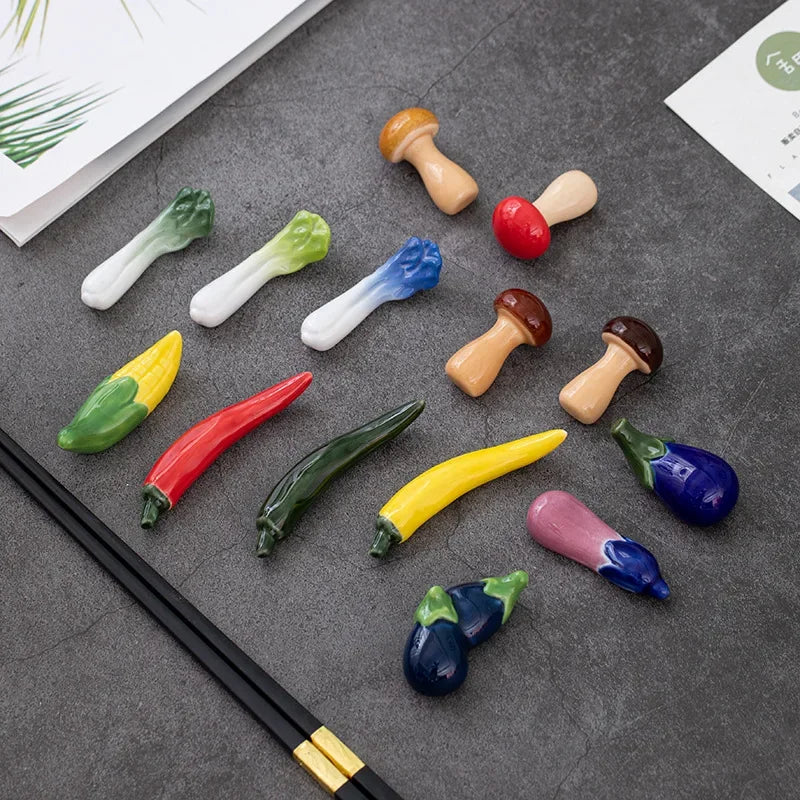 Ceramic Cat Chopstick Holder