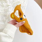 Bear Silicone Soft Cover Case For iPhone 17 16 15 14 13 12 11 Pro Max mini Plus Xs XR 6 7 8 Plus