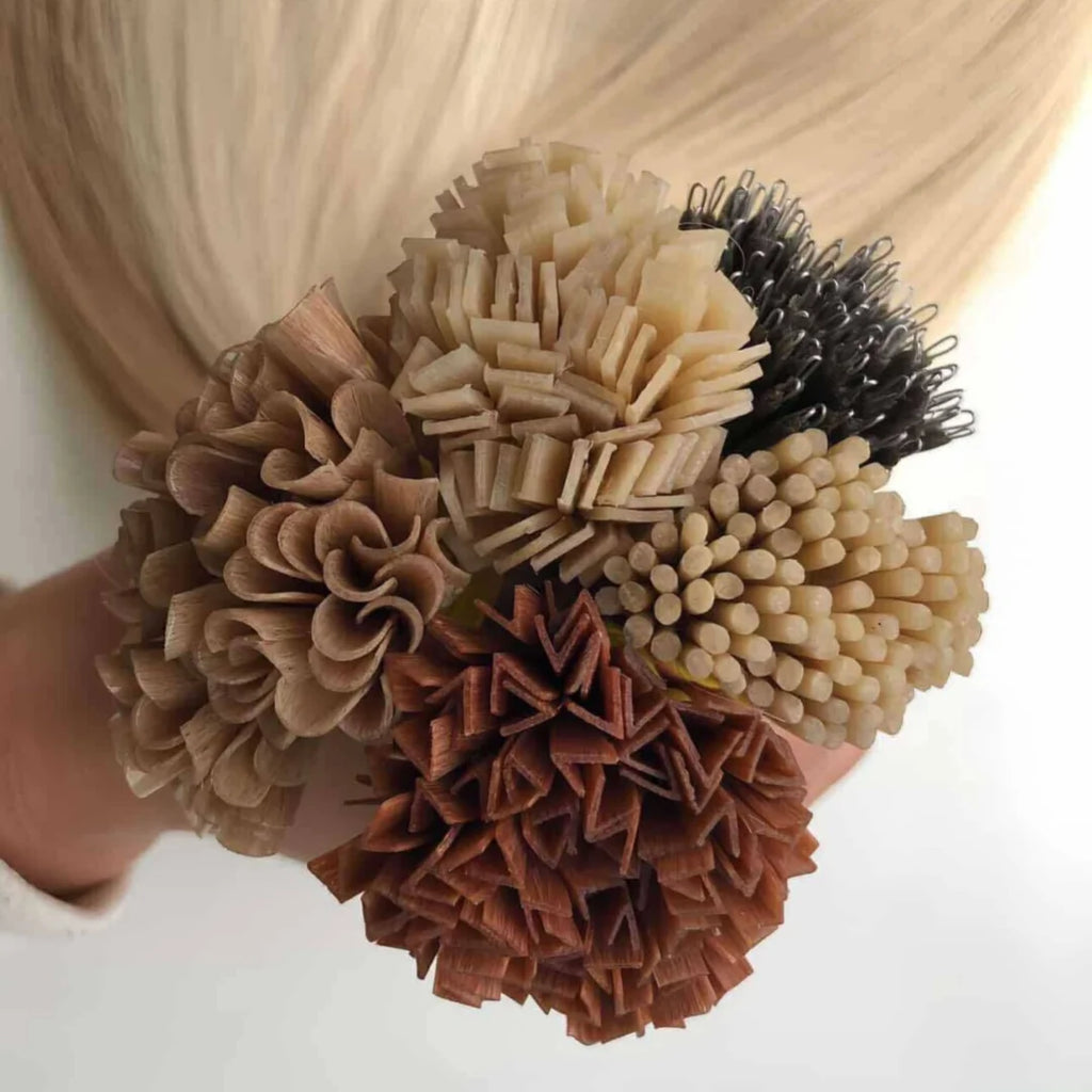 100% Human Hair for Women Straight Keratin Flat Tip Capsule High Quality Flat Tip Hair Extension Human Hair Natural 613# Ombre