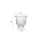 Nordic Clear Ripple Teacups