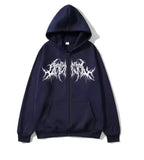 Graphic Zipper Hoodie