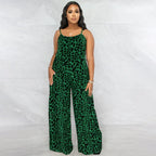 Leopard Print Cami Jumpsuit