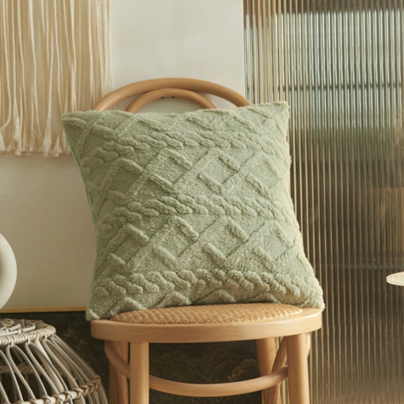 Short Fleece Cushion Cover