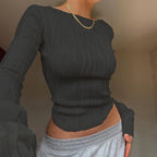 Ruched Long Sleeve Tee