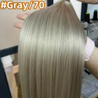 100% Human Hair for Women Straight Keratin Flat Tip Capsule High Quality Flat Tip Hair Extension Human Hair Natural 613# Ombre
