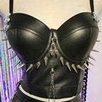 PU Leather Spiked Tank