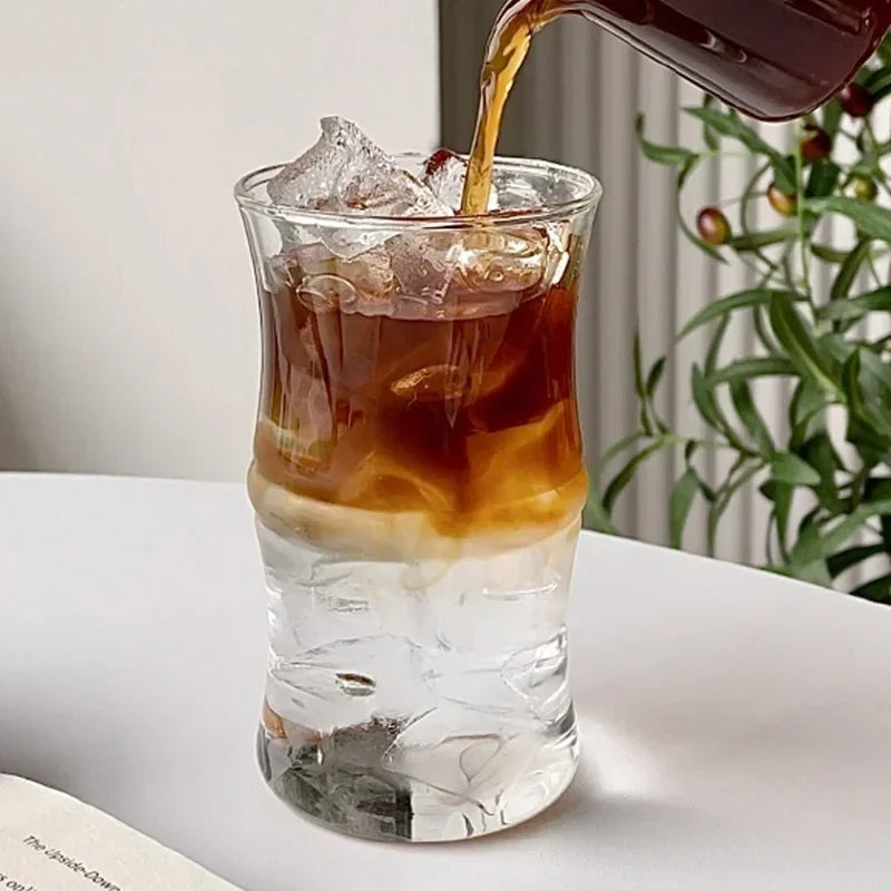 Bamboo Knot Glass Transparent Mug