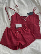 Plaid Shorts Set