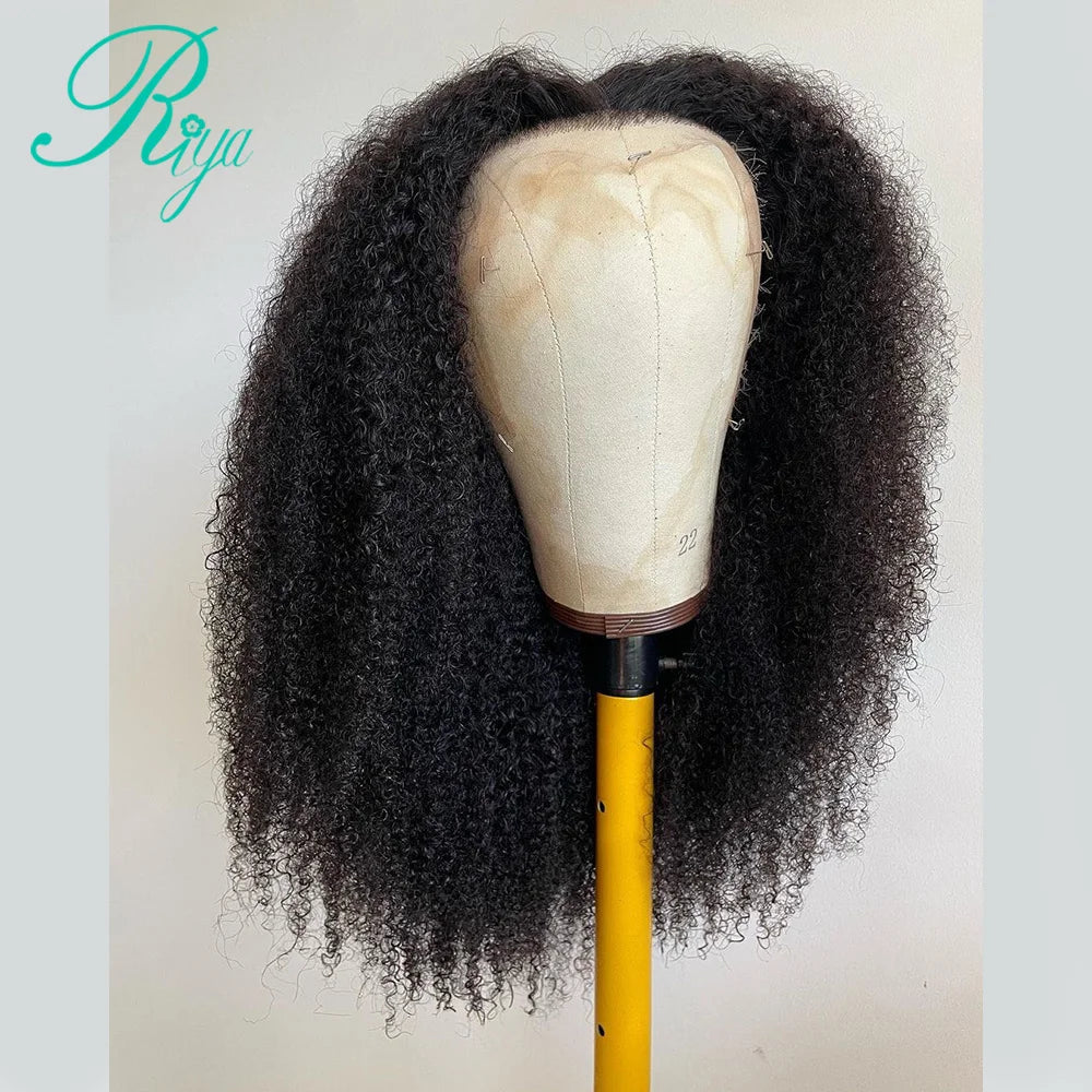 Invisible HD Lace Ready to Wear Wig Afro Kinky Curly Human Hair 4x4 5x5 Glueless Wigs Remy 7x5 HD Lace Glueless Wig For Women