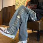 Three bar American retro jeans