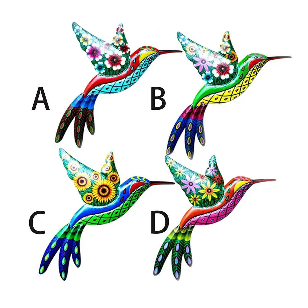 Metal Hummingbird Bird Wall Artwork
