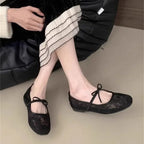 lace Mary Jane shoes