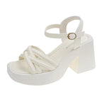 Chunky Platform Ankle-Strap Sandals