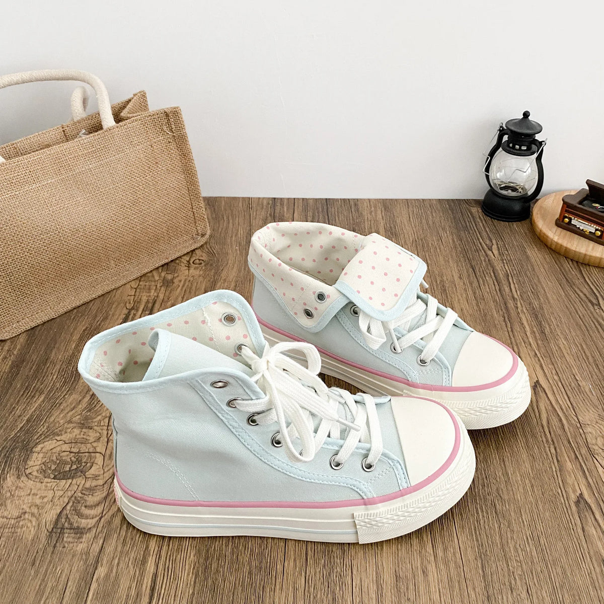 Canvas High Top Shoes