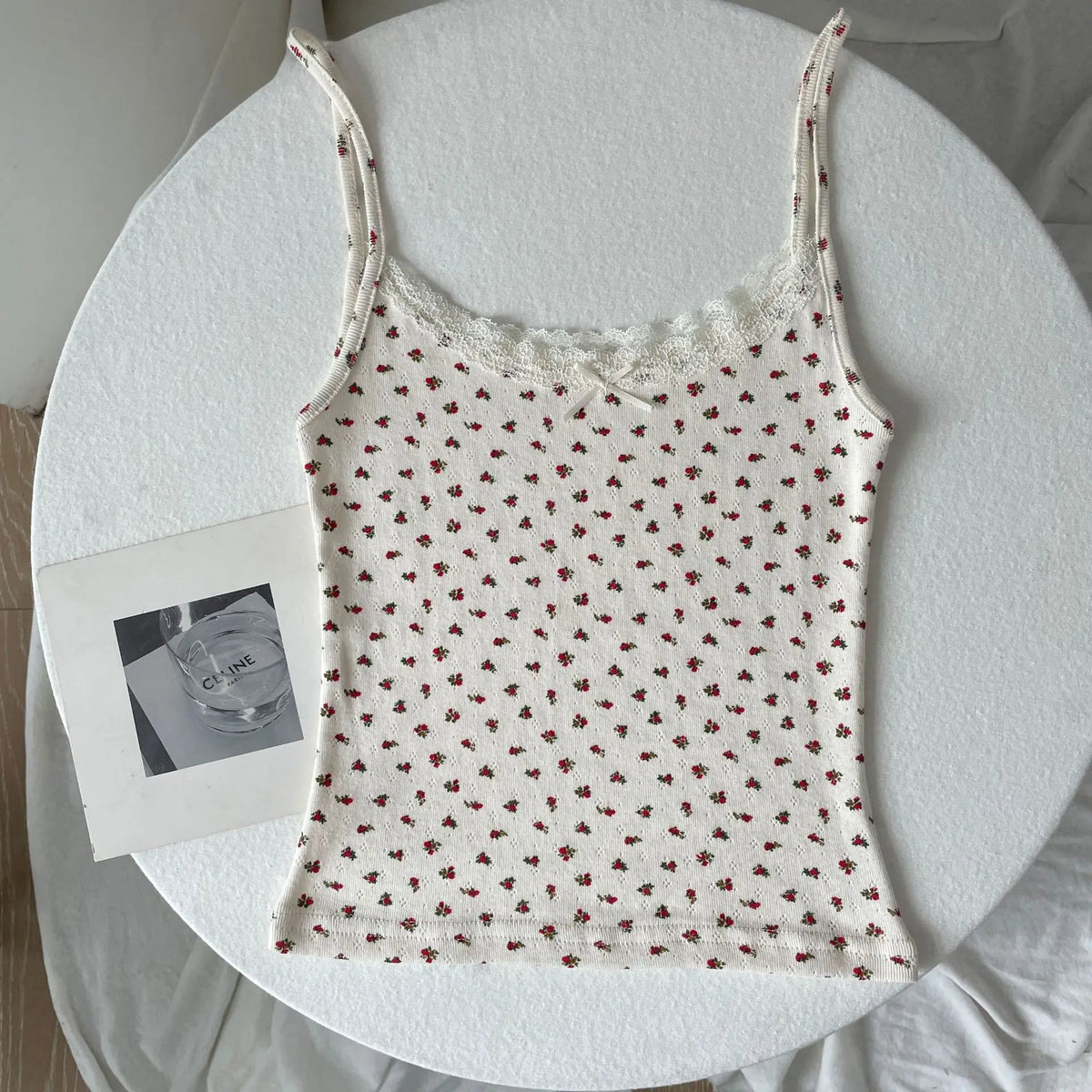 Lace Trim Tank Top