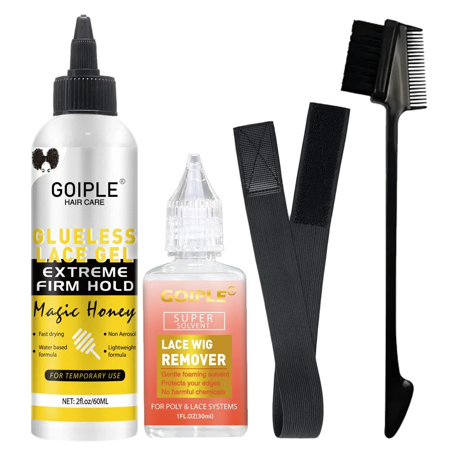 Glueless Lace Wig Gel Extreme Hold Lightweight and Water Based Formula & Non-Aerosol Adhesive