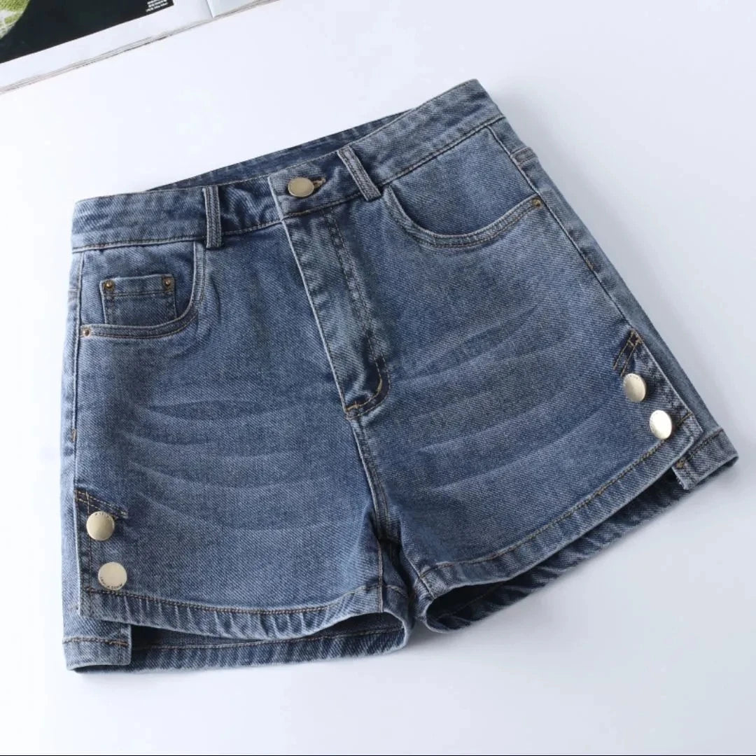 Shorts vaqueros de talle alto