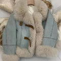 Abrigo de cuello polo de piel sintética para mujer, chaqueta de algodón, moda de otoño, color marrón francés, de felpa, extragrande, suelto y grueso, Top nuevo