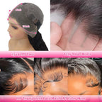 Pixie Cut Wig 13x4 HD Transparent Bob Lace Wig Short Curly Fringe Wigs Brazilian Human Hair Bang 180% Density Black for Women