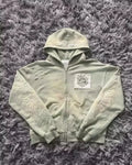Tendencia de moda urbana Y2K, sudadera con capucha y cremallera con cuello de piel, estilo Harajuku, informal, holgada, gruesa, unisex, cálida.