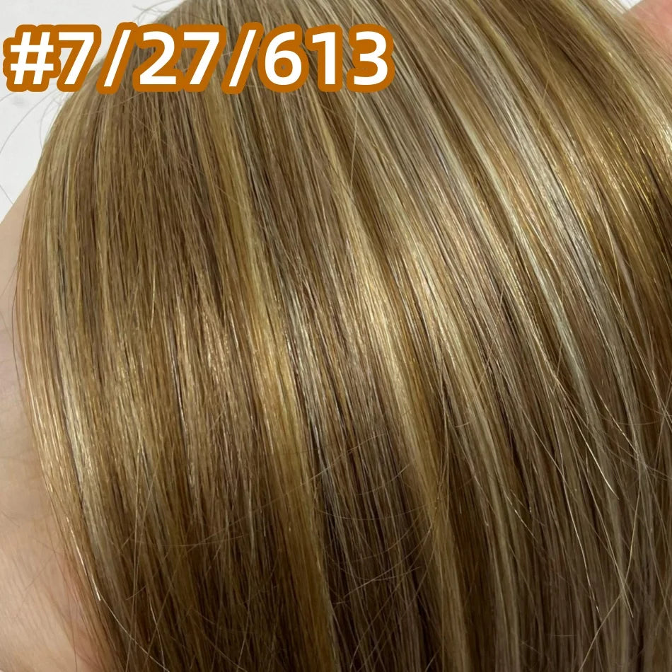 100% Human Hair for Women Straight Keratin Flat Tip Capsule High Quality Flat Tip Hair Extension Human Hair Natural 613# Ombre