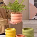 Nordic Ceramic Frosted Flower Pots with Holes