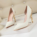 Rhinestone Silk Pumps
