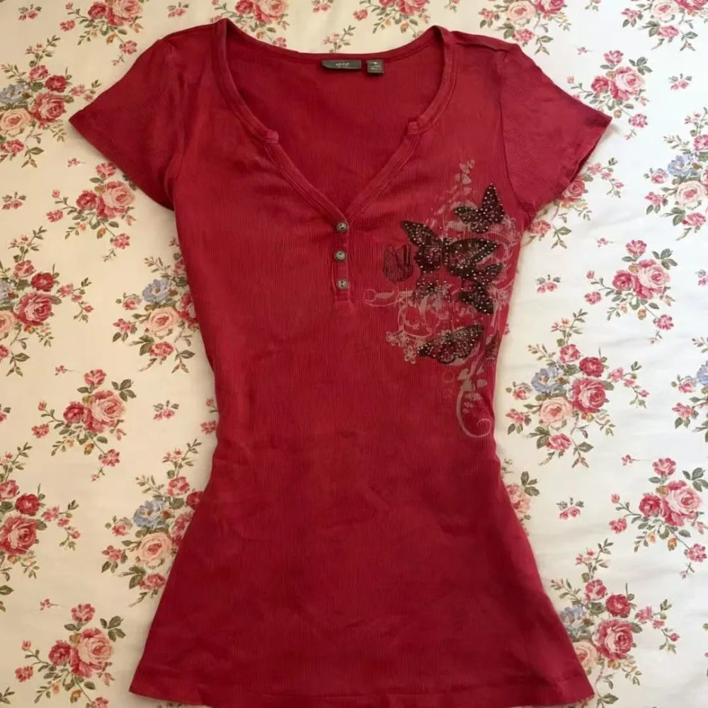 Butterfly Print T-Shirt