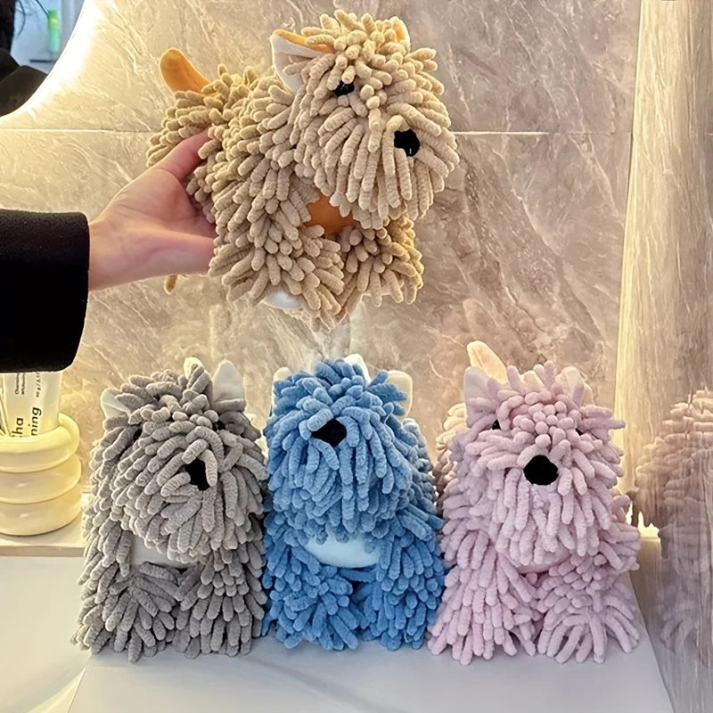 Puppy Shaped Hand Towel