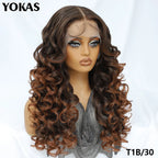 Lace Frontal Wigs 13X6 Synthetic Curly Lace Frontal Wigs With Bangs For Afro Women Pink Blonde Women Wigs With Baby Hair Latisha