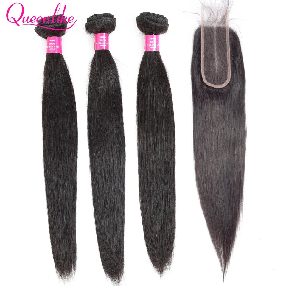Straight Human Hair Bundles